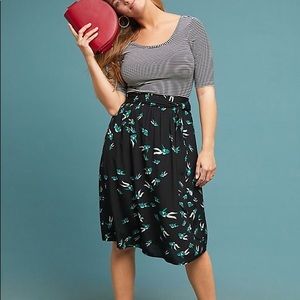 Anthropologie Getaway Printed Skirt - Porridge XXS